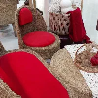 میز و صندلی حصیری