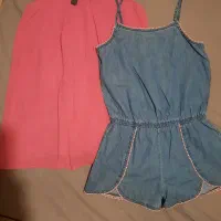 جامپ سوت ۸تا۹ Benetton و پیراهن لینن zara