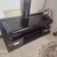 فروش میز تلویزیون شیشه ای 2طبقه