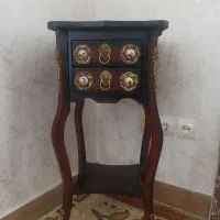 میز تلفن دو کشو سالم و تمیز