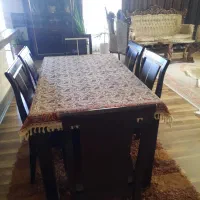 میز نهارخوری چوبی ۶ نفره