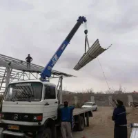 جرثقیل خاور.حمل و نقل. بالا گذاشتن کولر