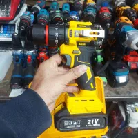 دریل شارژی ۲۱ ولت براشلس صنعتی دیوالت چکشی دار