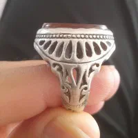 انگشتر قدیمی نقره عقیق