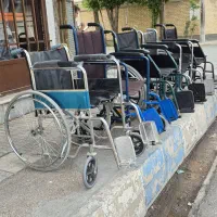 تعدادی ویلچر دست دوم تعمیرات شده جنس استیل