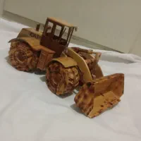 لودر قطار و ماشین چوبی