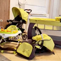 ست کامل کالسکه و سرویس تخت خواب نوزاد Good Baby