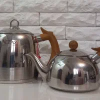 کتری و قوری استیل لوله دار