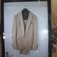 کت شلوار  رنگ کرم