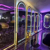 آینه سندبلاست نوردار دیواری ایستاده آیینه چوبی