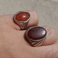 انگشترهای عقیق خطی کهنه