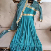 لباس مجلسی زنانه مدل هندی با شال