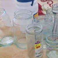 شیشه و دبه برای مربا و ترشی و ادویه و حبوبات