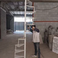 نردبان و پله گرد ارتفاع ۳ متر
