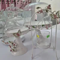 سرویس پذیرایی ترک کاپ کیک شیرینی خوری گل فرفورژه