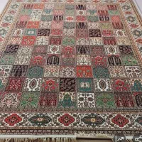 فرش طرح دستبافت گل ابریشم