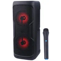 اسپیکر بلوتوثی 8 اینچ بهمراه میکروفن بیسیم