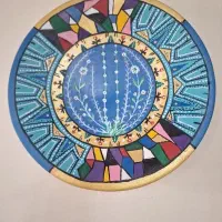 دیوار کوب سفالی