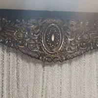 کتیبه آرک پرده چوبی منبت کاردست