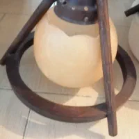 دو عدد لوستر چوبی