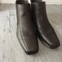 نیم  پوت خارجی چرم اصل مردانه  سایز 41 ایتالیایی