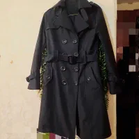 بارانی خارجی زنانه آستری دارضخیم سایز ۳۸ مشکی نونو