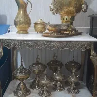 قندان سماور میز برنز
