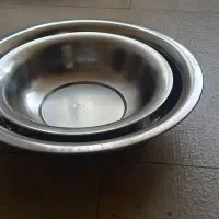 کاسه استیل بزرگ و متوسط