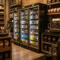 یخچال تک در بزرگ مینی کافه ای وفروشگاهی
