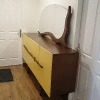 کنسول و آینه مدرن تمام چوب و بوفه