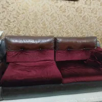 مبل ۷ نفره چرم و مخمل مارک لیلیوم ترک