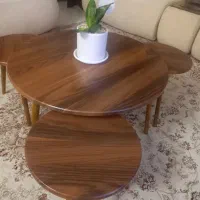 میز،گرد با،سه عسلی نوی نو