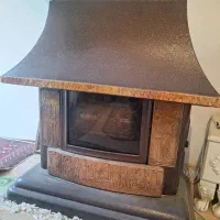 بخاری گازی طرح شومینه