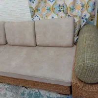 مبل ۷ نفره طرح کنف+میز ناهارخوری شش نفره
