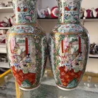 گلدان چینی گل مرغی قدیمی