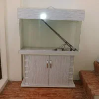 آکواریوم شیشه خم 100*30*70 سانتی متر سالم