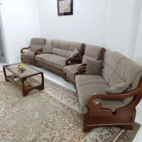 مبل راحتی ۷ نفره تمام چوب