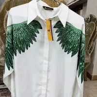 شومیز ترک طرح پر طاووس