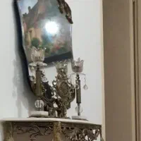 آینه وشمعدان برنزی.جنسش برنز هست