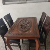 میز ناهارخوری چوب بلوط اصل