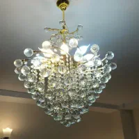 لوستر کریستال ۳عدد باهم سالم سالم