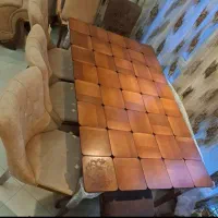 میز ناهارخوری هشت نفره سالم .درحدنو