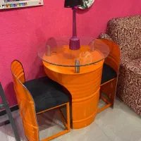 میز قهوه خوری دونفره فلزی خاص