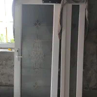 درب یو پی وی سی ضد سرقت با شیشه دوجداره