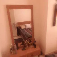 تخت خواب دونفره مدل چوب سناتورتشک رویال آینه ومیز