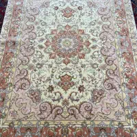 جفت قالیچه علیاچله ابریشم۵۵رج(فرش خیام)