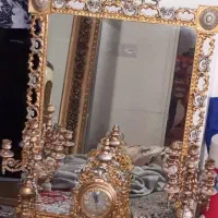 آینه شمعدان برنج