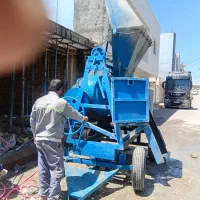 بتن ریزی با دستگاه خلاطه
