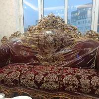 مبل استیل سلطنتی چوب راش اصل ۹نفره