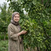 احداث باغ گردوتویسریکان و انگور با نهال‌ اصلاح‌شده